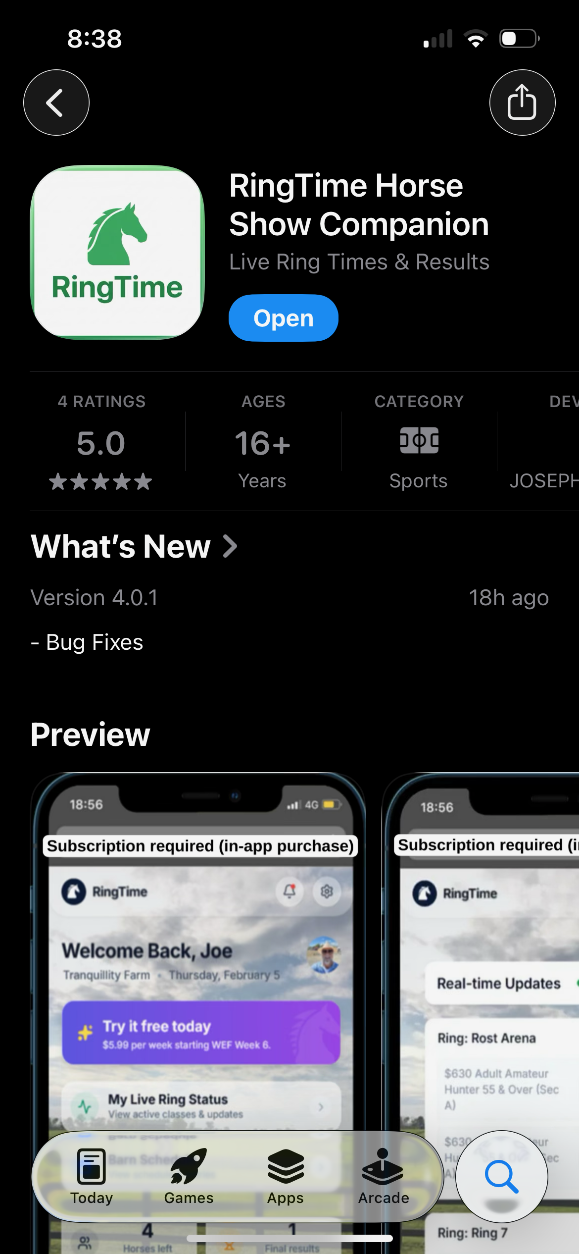 Screenshot for step 4: Schedule